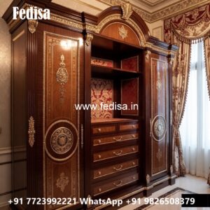 Elegant Sliding Wardrobe Design with Smart Storage No-11048