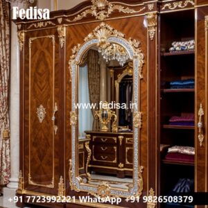 Luxury Wardrobe Design with Wooden Sophistication No-11056