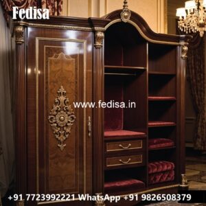 Stylish Wardrobe Design with Custom Features No-11058