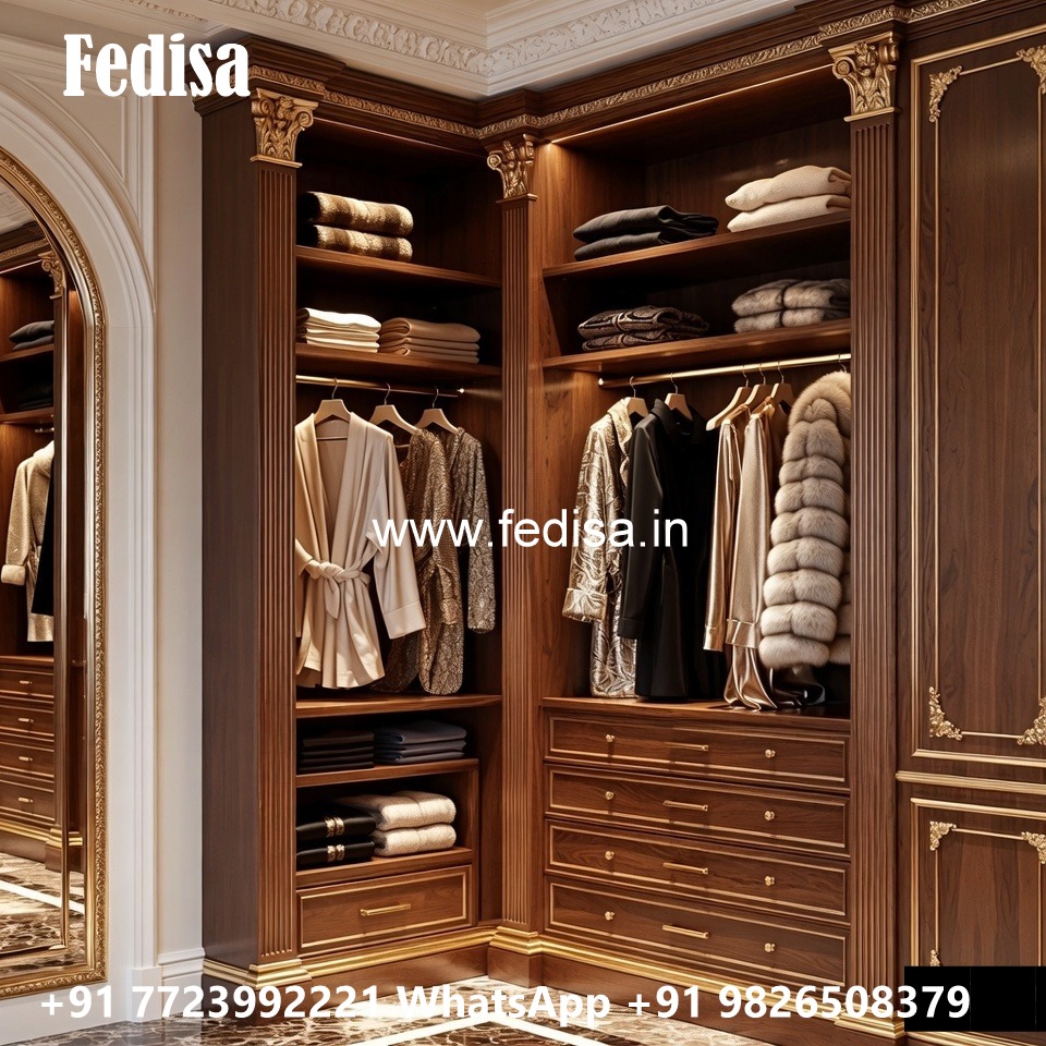 Contemporary Wardrobe Design with Mirror Panels No-11063