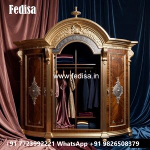 Premium Wardrobe Design with Elegant Wooden Finish No-11070
