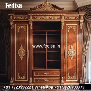 Elegant Wardrobe Design with Modern Mirror Finish No-11075
