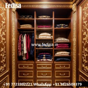 Contemporary Wardrobe Design with Glass Finish No-11212