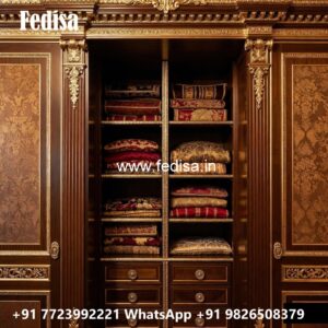 Stylish Wardrobe Design with Smart Storage Solutions No-11215