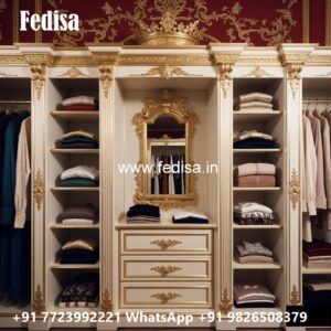 Beautiful Wardrobe Design with Mirror Finish No-11219