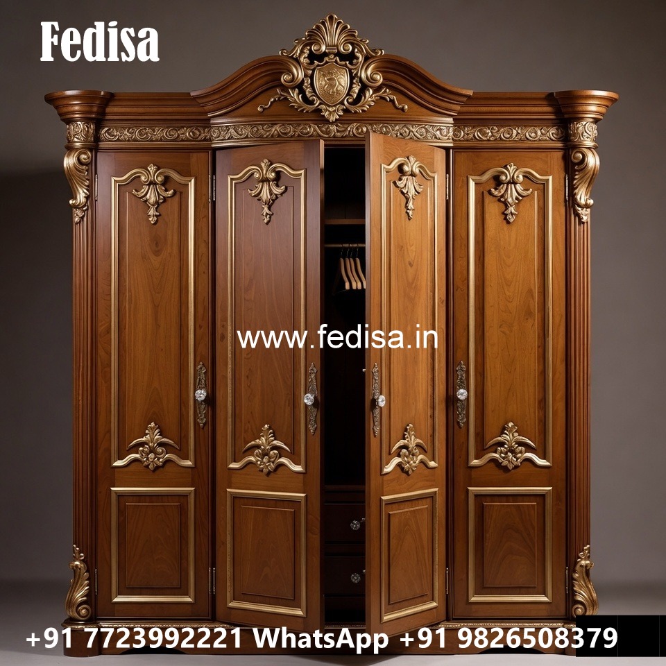 Wardrobe Design with Stylish Handle Details No-11272