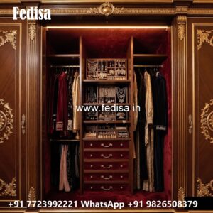 Elegant Wardrobe Design with Mirror Panels No-11280