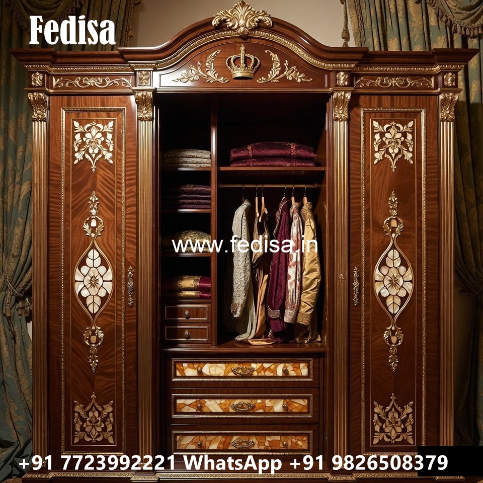 Contemporary Wardrobe Design with Glass Accents No-11295