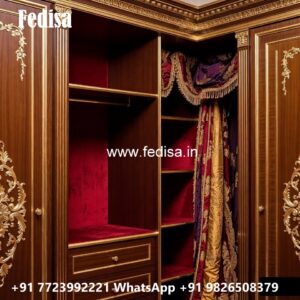 Wardrobe Design with Luxury Wooden Finish No-11331