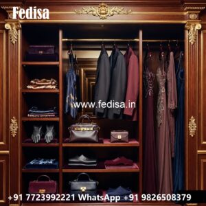 Elegant Wooden Wardrobe Design Trends No-11342