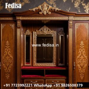 Modern Sliding Wardrobe Design with Mirrors No-11346