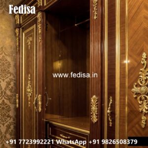 Modern Wardrobe Design with Custom Features No-11355