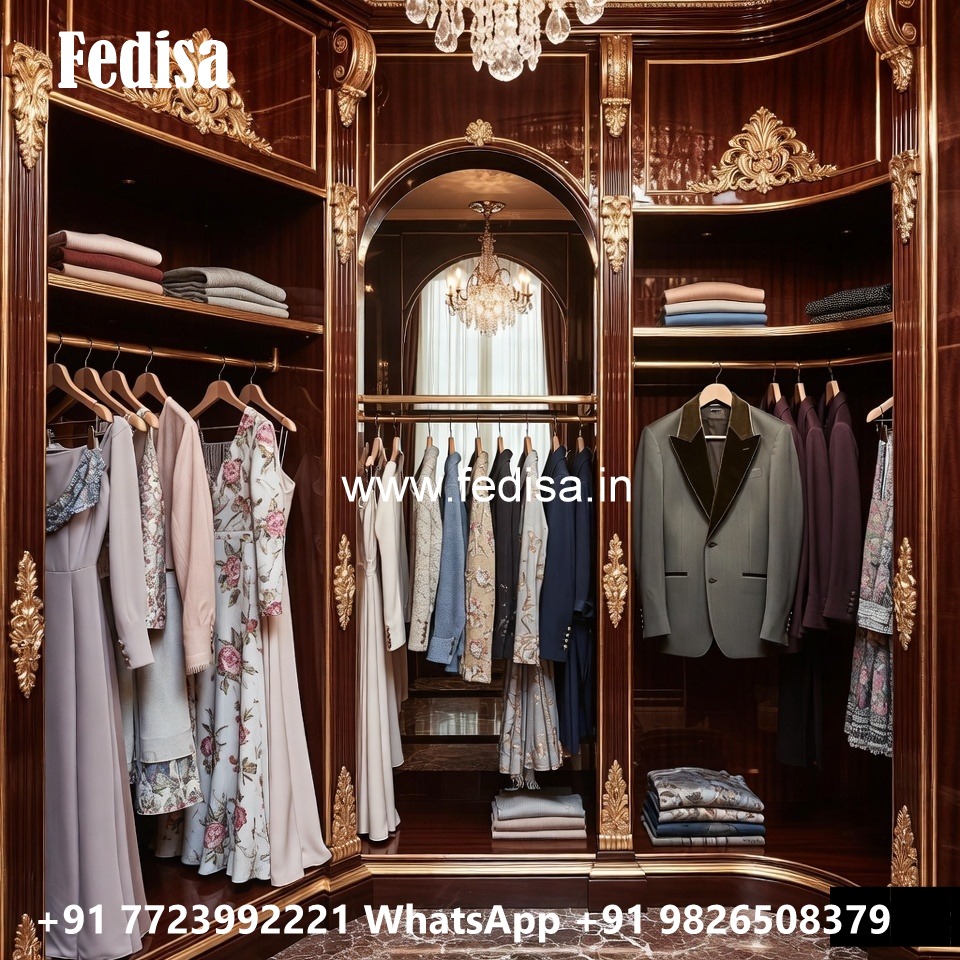 Elegant Wardrobe Design with Sleek Finish No-11357