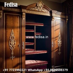 Elegant Wardrobe Design with Custom Shelves No-11378