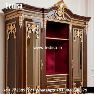 Stylish Wardrobe Design with Decorative Finish No-11396