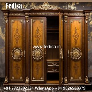 Stylish Wardrobe Design with Sleek Texture No-11425