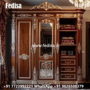 Elegant Wardrobe Design with Modern Features No-11452