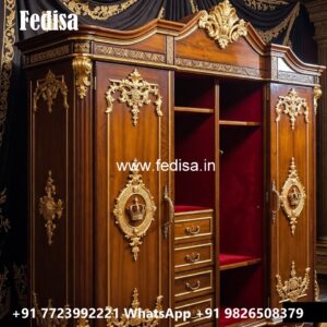 Luxury Wardrobe Design with Wooden Sophistication No-11474