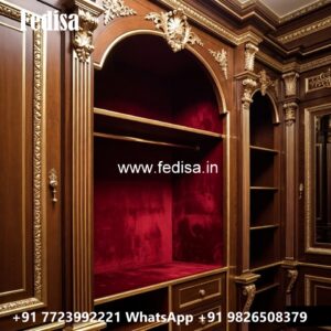 Stylish Wardrobe Design with Custom Features No-11476