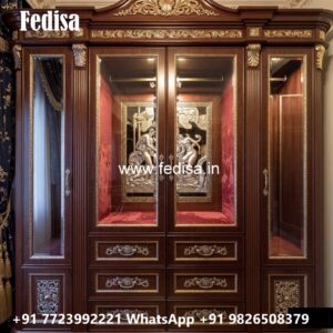Premium Wardrobe Design with Elegant Wooden Finish No-11488