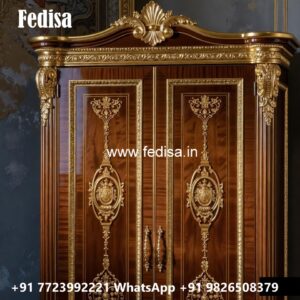 Elegant Wardrobe Design with Modern Mirror Finish No-11493