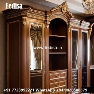 Handcrafted Wooden Wardrobe Design Inspiration No-11823