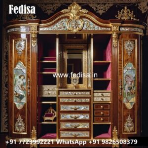 Classic Wardrobe Design with Decorative Panels No-11825