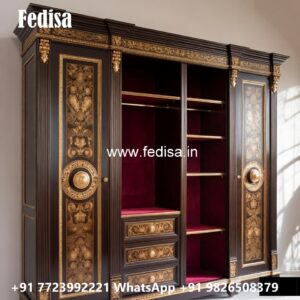 Elegant Master Bedroom Wardrobe Design No-11839