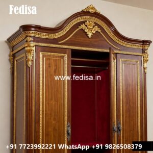 Classic Wardrobe Design with Rich Wood Finish No-11845