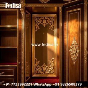 Classic Wooden Wardrobe with Decorative Trim No-11849