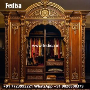 Traditional Wooden Wardrobe with Luxury Finish No-11895