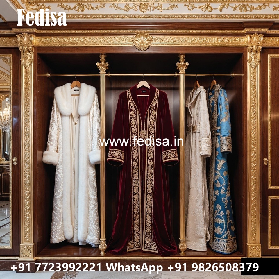 Wooden Wardrobe Design with Vintage Charm No-11903