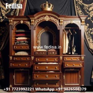 Elegant Wardrobe Design with Antique Style No-11921