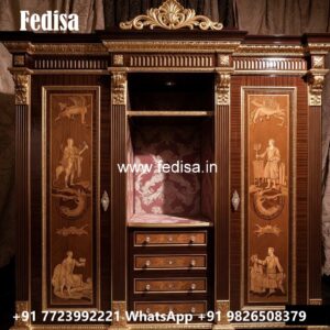 Vintage Wooden Wardrobe with Elegant Finish No-11924