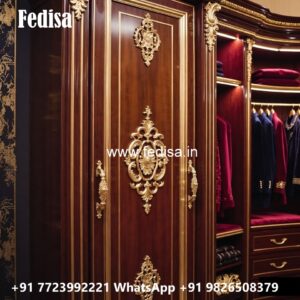 Traditional Wardrobe Design with Elegant Storage No-11930