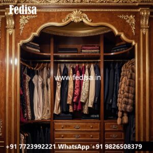 Elegant Wardrobe Design with Handcrafted Beauty No-11934