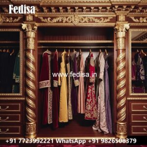 Classic Wardrobe Design with Decorative Accents No-11944