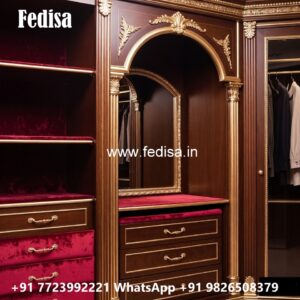 Traditional Wooden Wardrobe with Elegant Touch No-11945