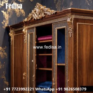 Classic Bedroom Wardrobe with Decorative Finish No-11961
