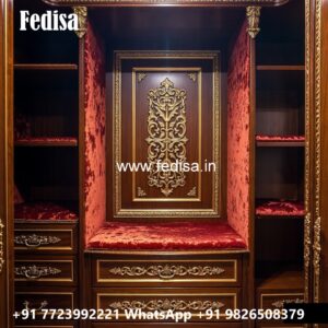 Classic Wardrobe Design with Elegant Shelving No-11975