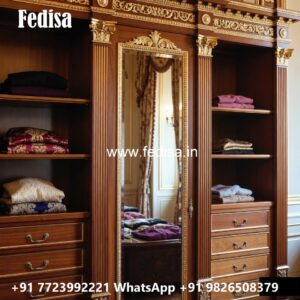 Royal Wooden Closet with Artistic Craftsmanship No-11976