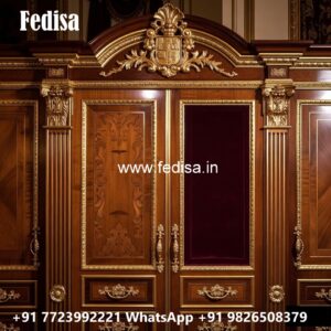 Traditional Wardrobe Design with Wooden Elegance No-11991