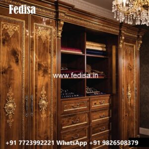 Traditional Bedroom Wardrobe with Decorative Style No-11996