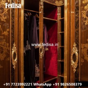 Elegant Wardrobe Design with Antique Inspiration No-11998