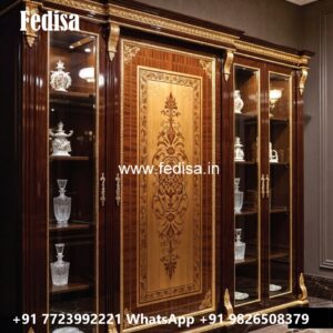 Vintage Wardrobe Design with Decorative Features No-12005