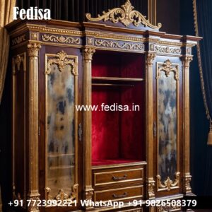 Classic Bedroom Closet with Wooden Texture No-12017