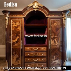 Elegant Bedroom Wardrobe with Vintage Appeal No-12028