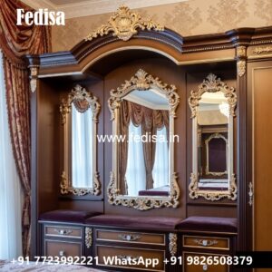 Royal Bedroom Closet with Rich Wood Beauty No-12031
