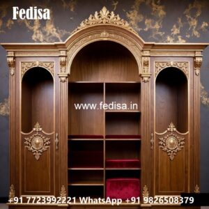 Elegant Wardrobe Design with Decorative Storage No-12051