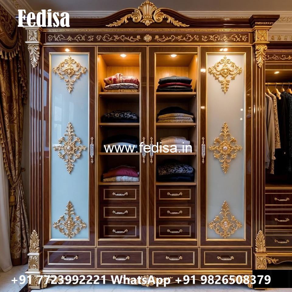Classic Bedroom Wardrobe with Elegant Features No-12055